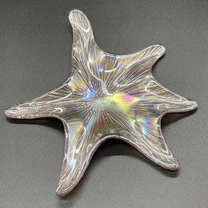 Akcam Turkish glass iridescent starfish - vintage
